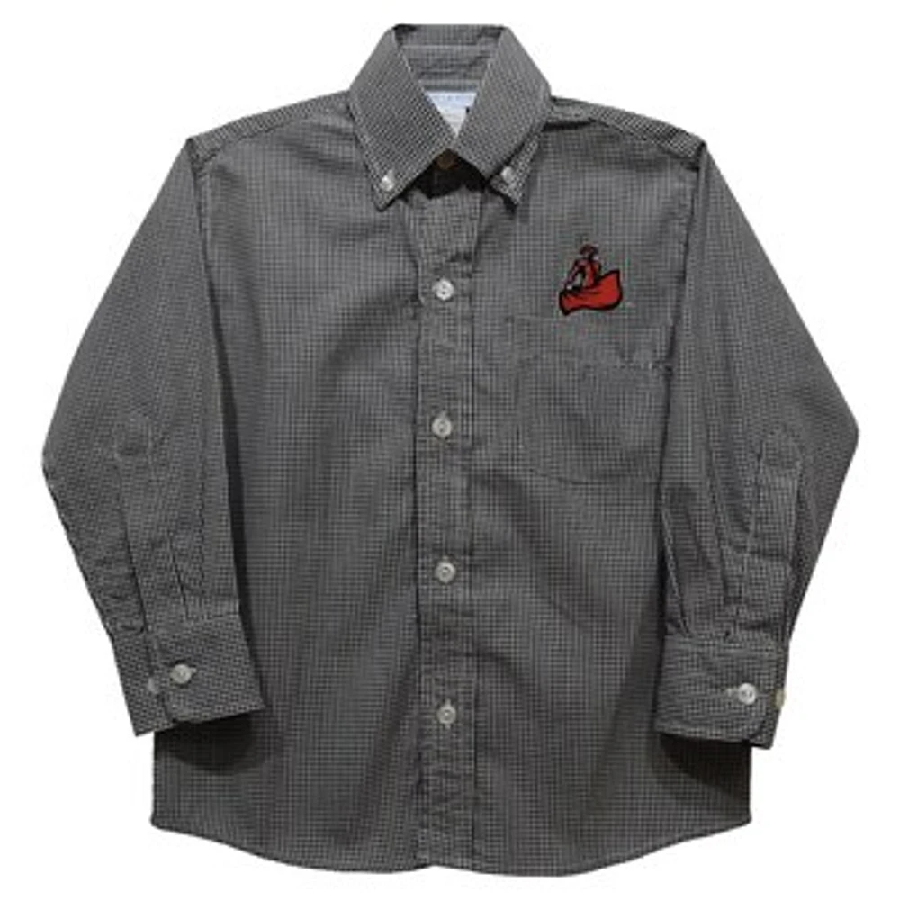 Infant Vive La Fete Cal State Northridge Matadors Gingham Button-Down Long Sleeve Shirt