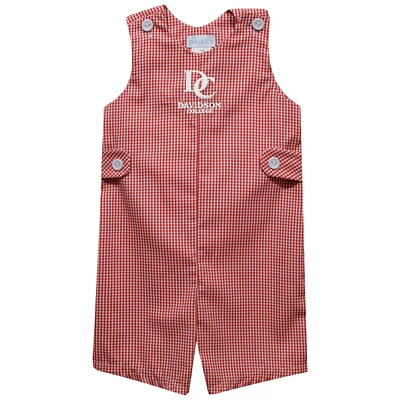 Infant Vive La Fete Red Davidson Wildcats Gingham Jon Romper