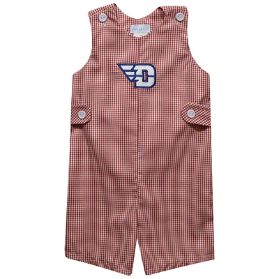 Infant Vive La Fete Red Dayton Flyers Gingham Jon Romper