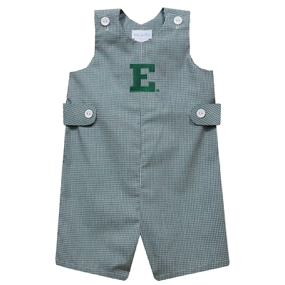 Infant Vive La Fete Green Eastern Michigan Eagles Gingham Jon Romper