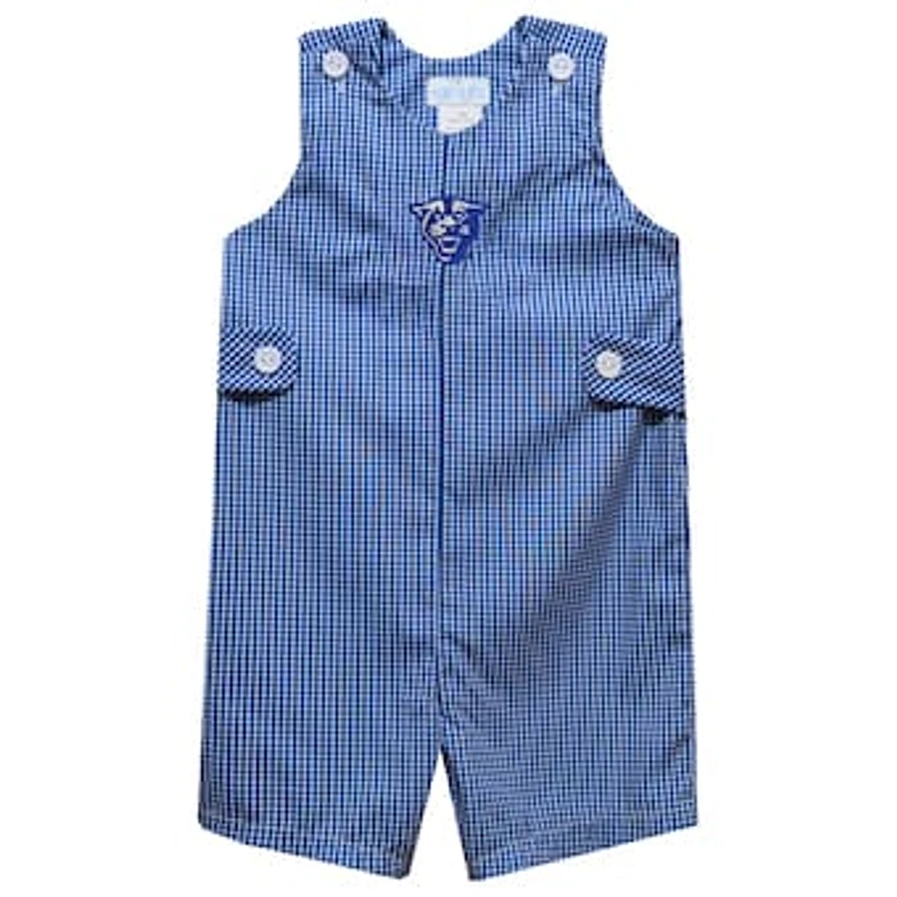 Infant Vive La Fete Blue Georgia State Panthers Gingham Jon Romper