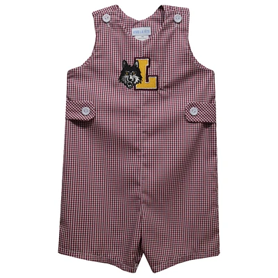 Infant Vive La Fete Maroon Loyola Chicago Ramblers Gingham Jon Romper