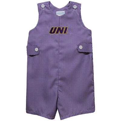 Infant Vive La Fete Purple Northern Iowa Panthers Gingham Jon Romper