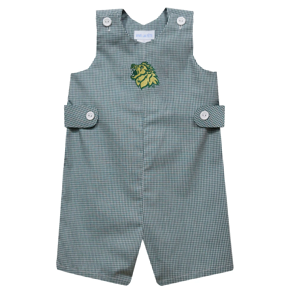 Infant Vive La Fete Green Missouri Southern State Lions Gingham Jon Romper