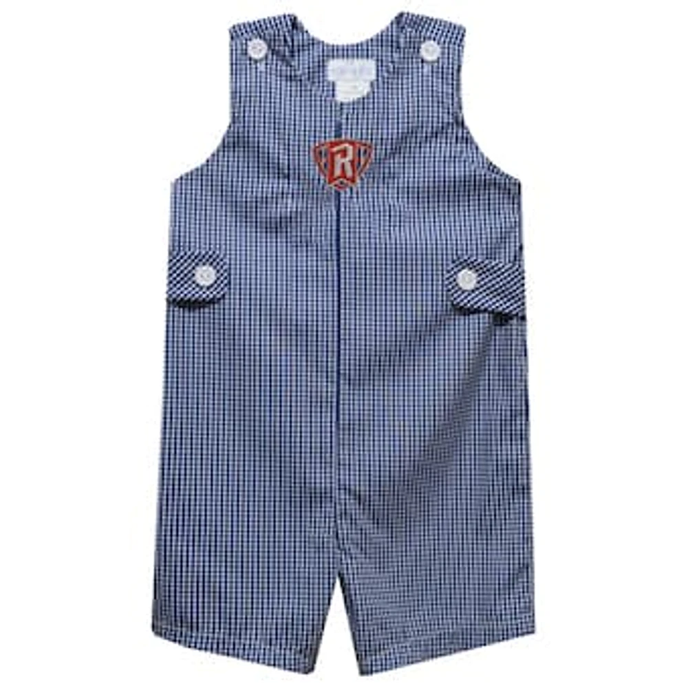 Infant Vive La Fete Navy Radford Highlanders Gingham Jon Romper