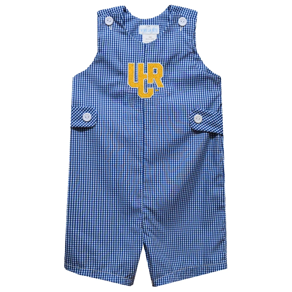 Infant Vive La Fete Blue UC Riverside Highlanders Gingham Jon Romper