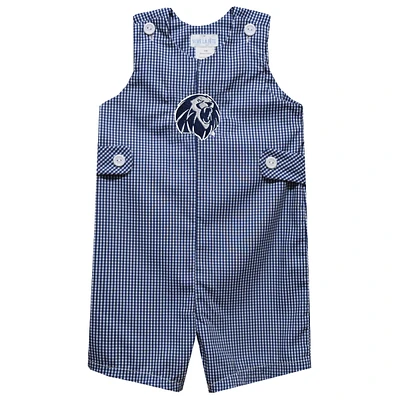 Toddler Vive La Fete Navy Arkansas Fort Smith Lions Gingham Jon Romper