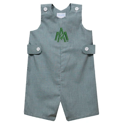 Toddler Vive La Fete Green Arkansas-Monticello Boll Weevils Gingham Jon Romper