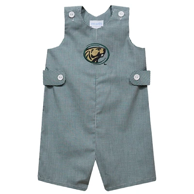 Toddler Vive La Fete Green Bemidji State Beavers Gingham Jon Romper