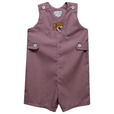 Toddler Vive La Fete Maroon Bethune-Cookman Wildcats Gingham Jon Romper