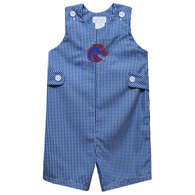 Toddler Vive La Fete Royal Boise State Broncos Gingham Jon Romper