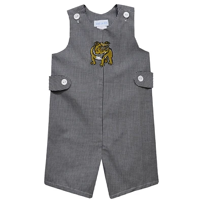 Toddler Vive La Fete Black Bryant Bulldogs Gingham Jon Romper