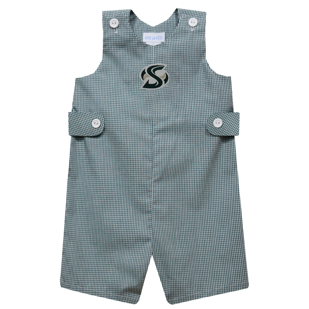 Toddler Vive La Fete Green Sacramento State Hornets Gingham Jon Romper