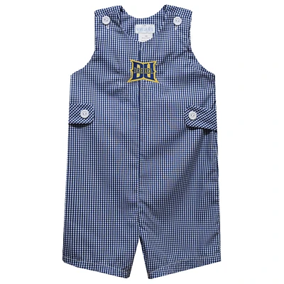 Toddler Vive La Fete Navy Drexel Dragons Gingham Jon Romper