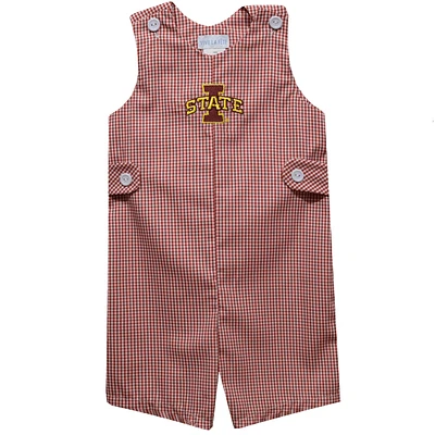 Toddler Vive La Fete Cardinal Iowa State Cyclones Gingham Jon Romper
