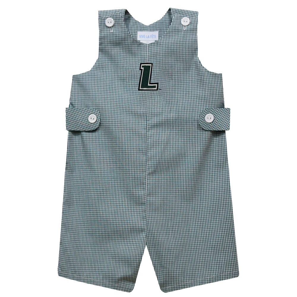 Toddler Vive La Fete Green Loyola Greyhounds Gingham Jon Romper