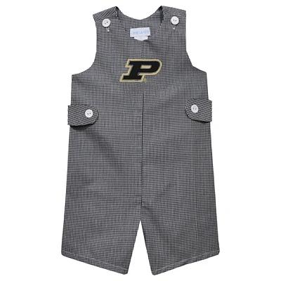 Toddler Vive La Fete Black Purdue Boilermakers Gingham Jon Romper