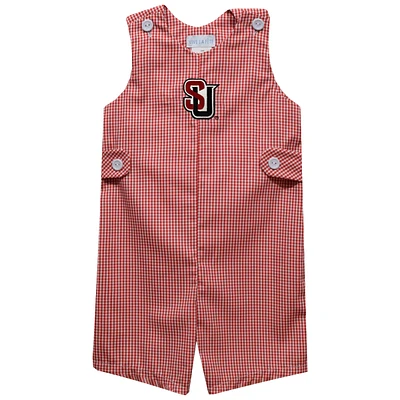 Toddler Vive La Fete Red Seattle Redhawks Gingham Jon Romper