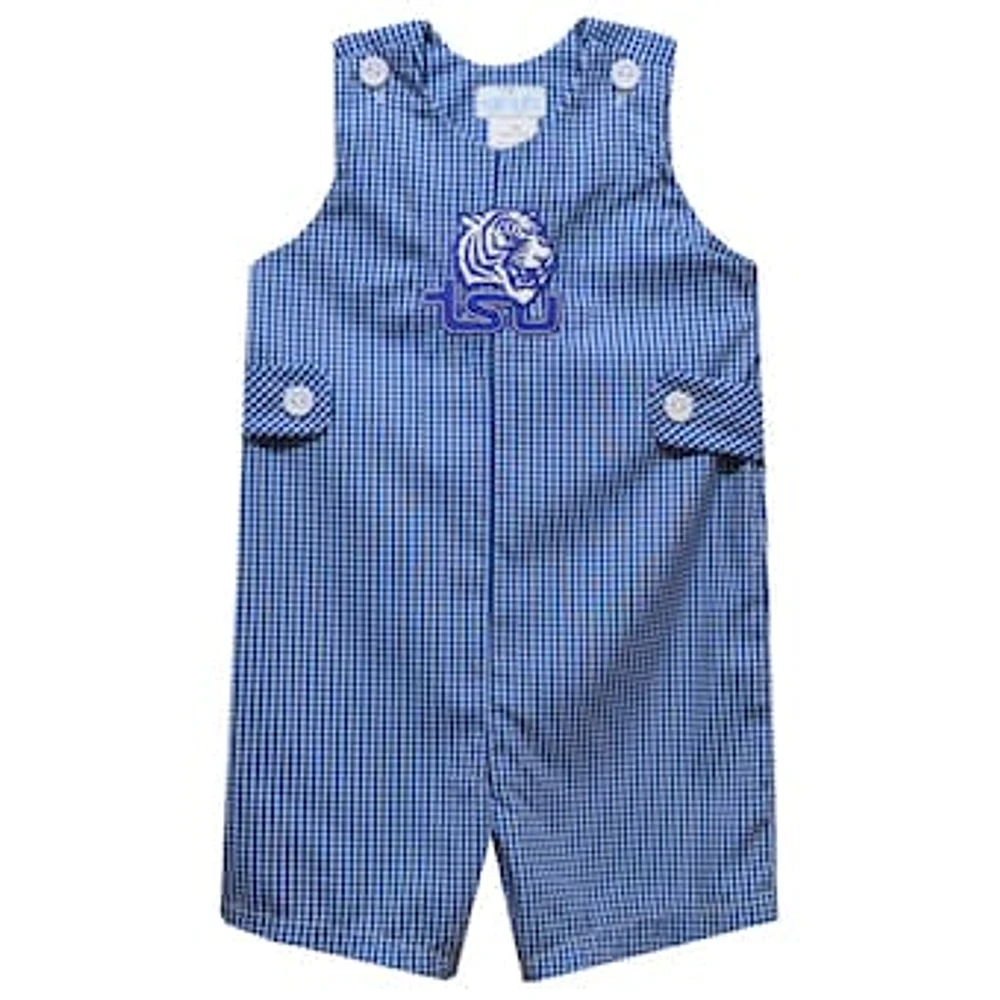 Toddler Vive La Fete Royal Tennessee State Tigers Gingham Jon Romper