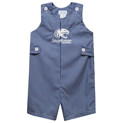 Toddler Vive La Fete Blue South Alabama Jaguars Gingham Jon Romper