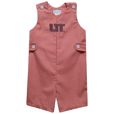 Toddler Vive La Fete Red Utah Tech Trailblazers Gingham Jon Romper
