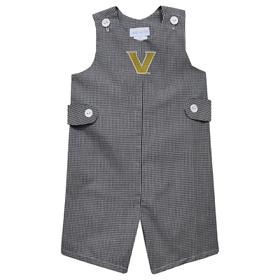 Toddler Vive La Fete Black Vanderbilt Commodores Gingham Jon Romper