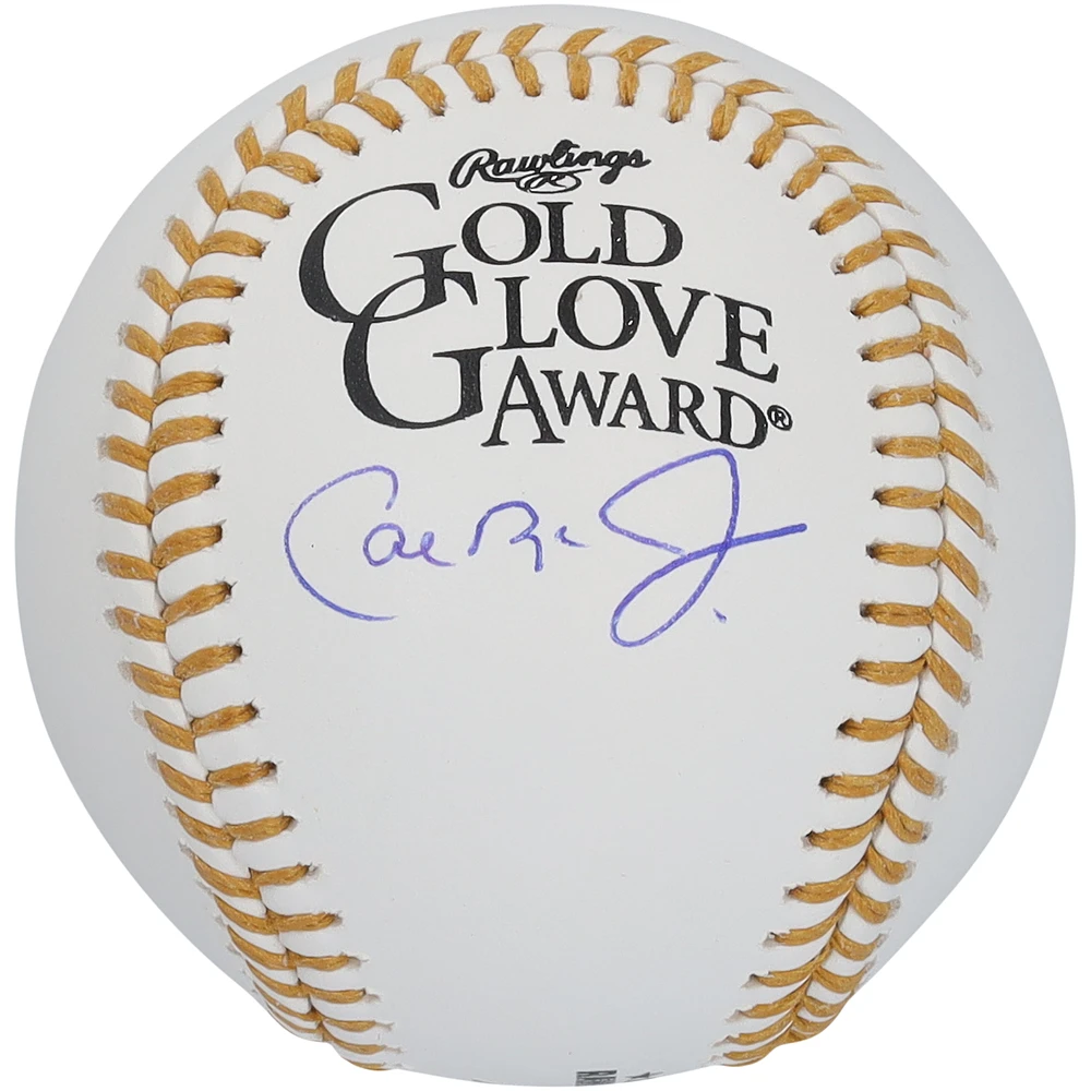 Cal Ripken Jr. Baltimore Orioles Autographed Gold Glove Logo Baseball