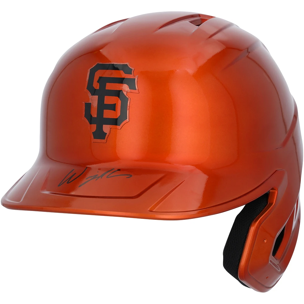 Willy Adames San Francisco Giants Autographed Alternate Chrome Replica Batting Helmet