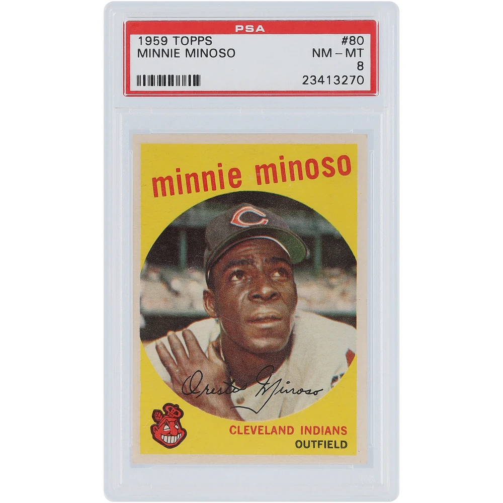 Minnie Minoso Cleveland Indians 1959 Topps #80 PSA Authenticated 8 Card