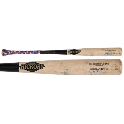 Ke'Bryan Hayes Pittsburgh Pirates Game-Used Tan/Black Old Hickory Broken Bat vs. St. Louis Cardinals on April 7, 2025