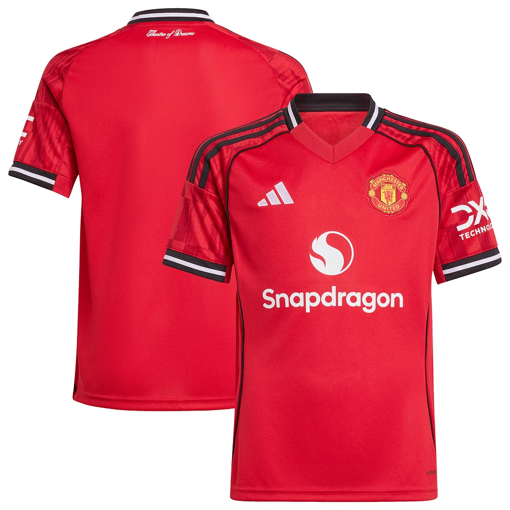 Youth adidas Red Manchester United Home 2025/26 Replica Jersey