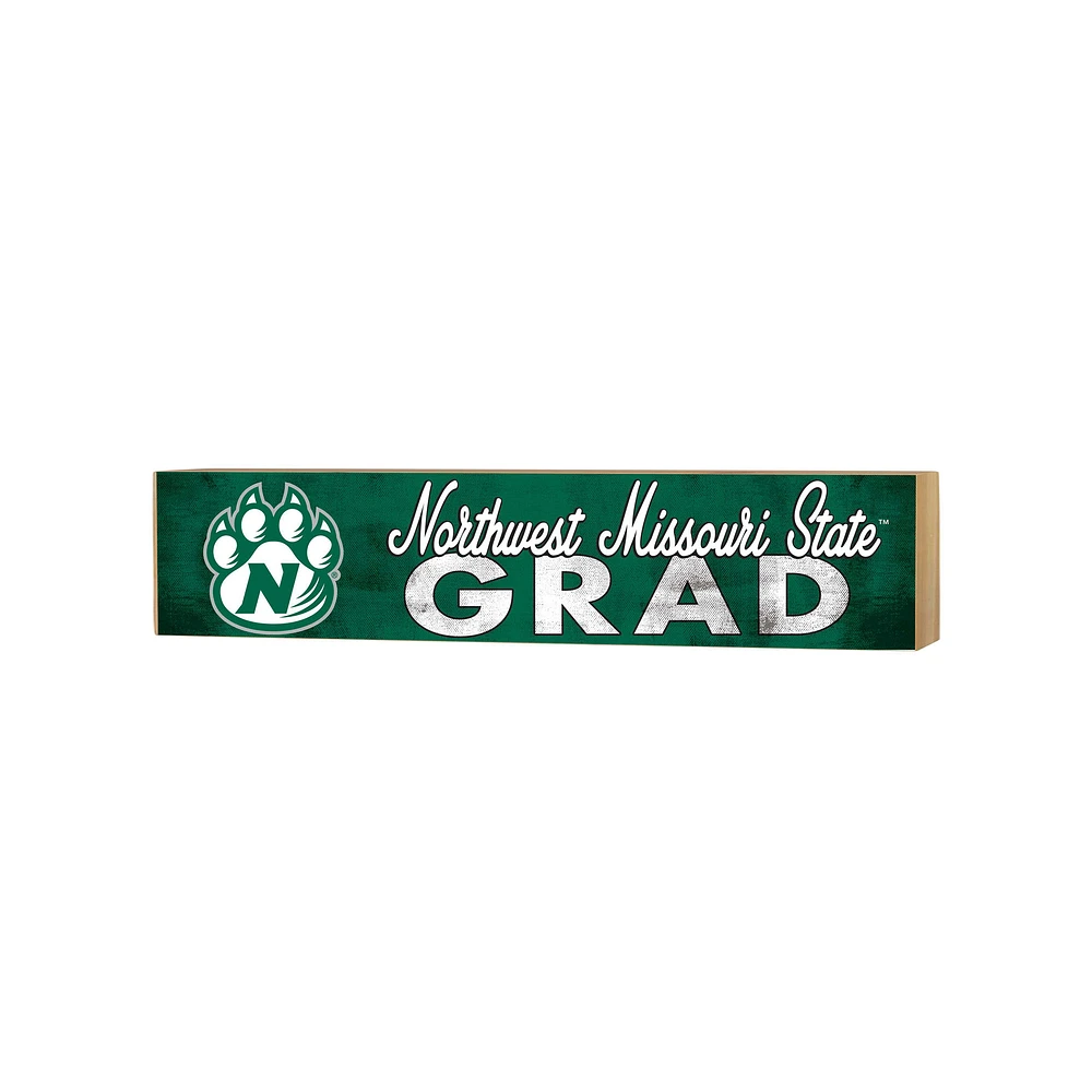 Northwest Missouri State Bearcats 3" x 13" Grad Block Sign