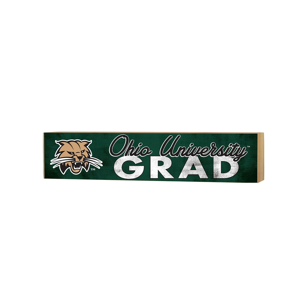 Ohio Bobcats 3" x 13" Grad Block Sign