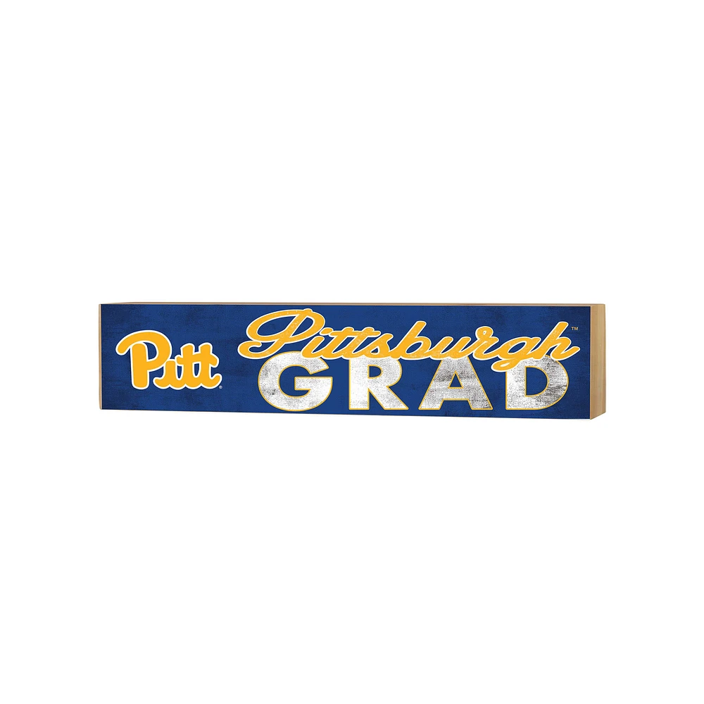 Pitt Panthers 3" x 13" Grad Block Sign