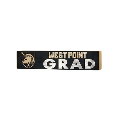 Army Black Knights 3" x 13" Grad Block Sign