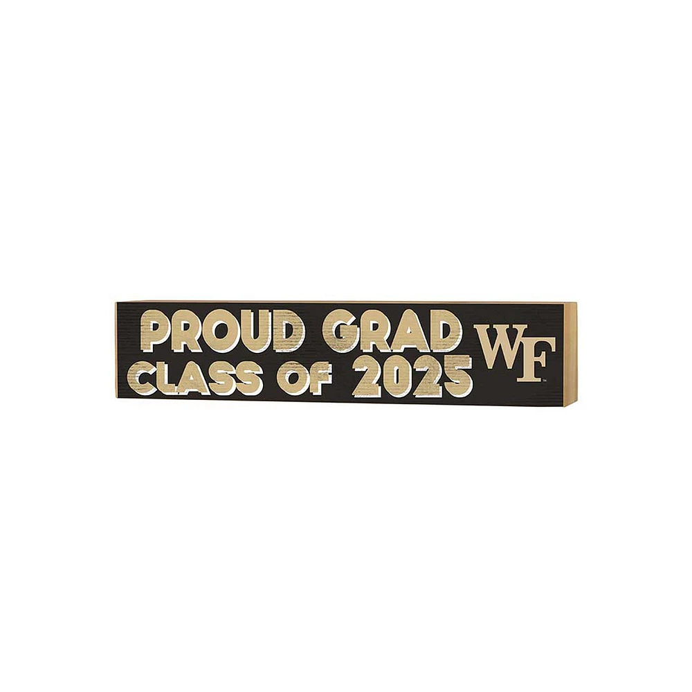 Wake Forest Demon Deacons 3" x 13" Proud Grad Class of 2025 Block Sign