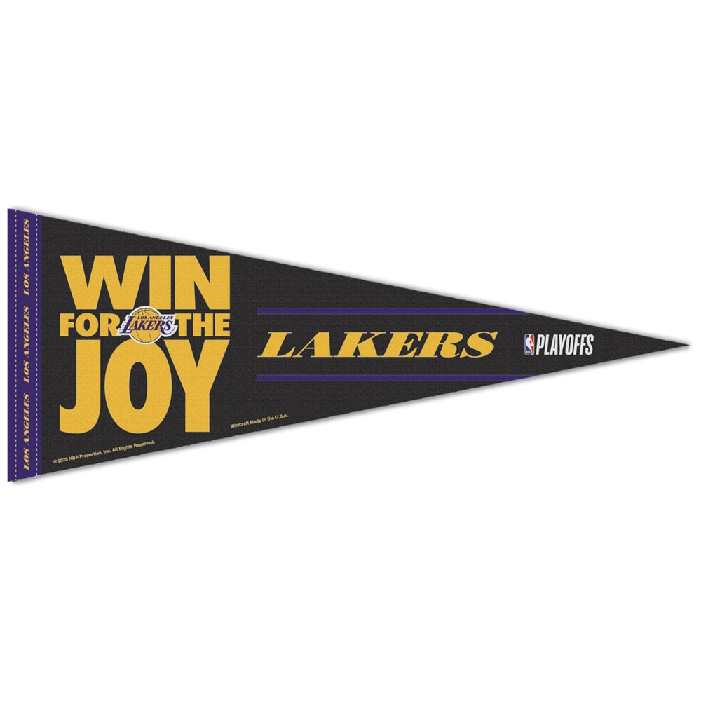 WinCraft Los Angeles Lakers 2025 NBA Playoffs 12'' x 30'' Premium Pennant