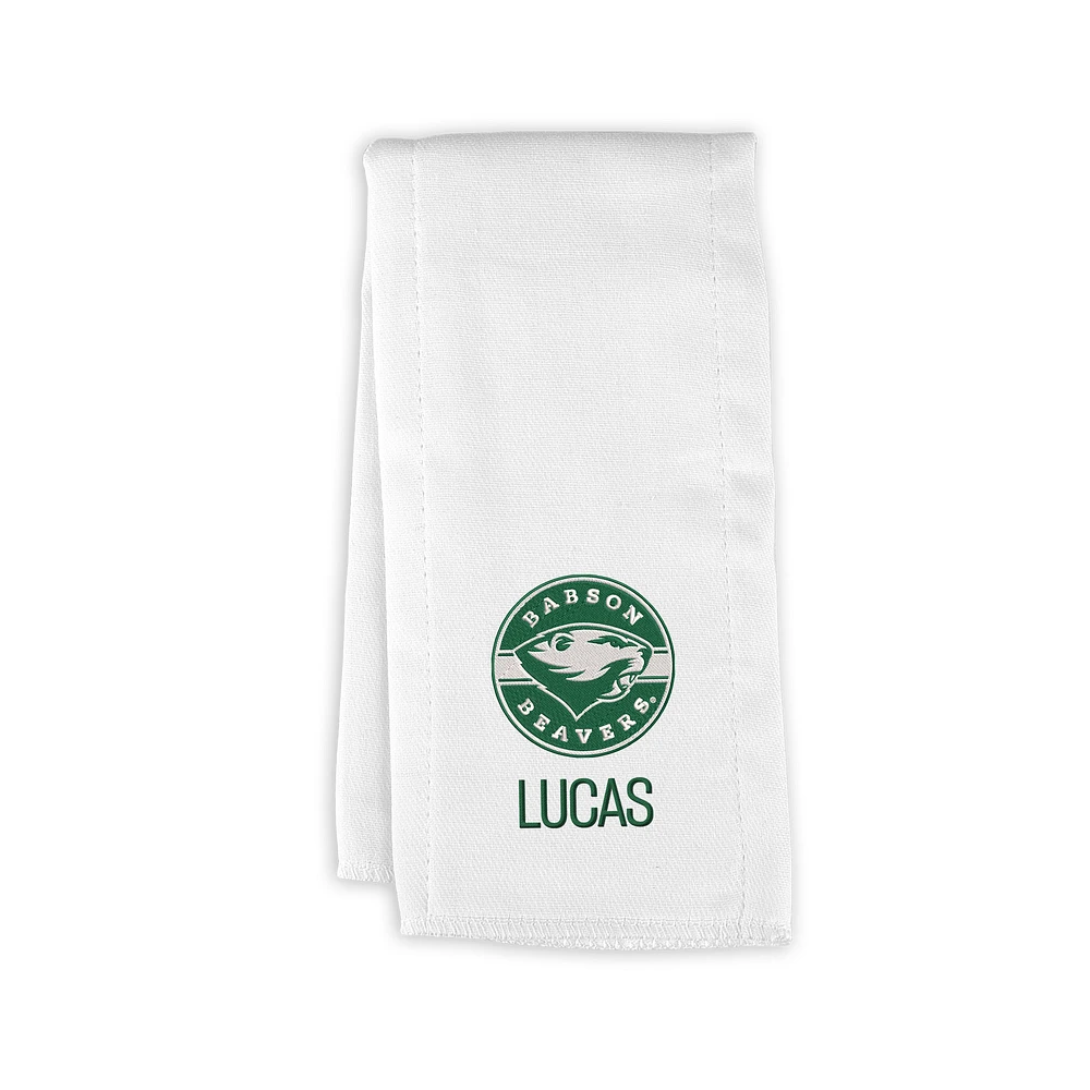Infant Chad & Jake Babson Beavers Personalized Burp Cloth