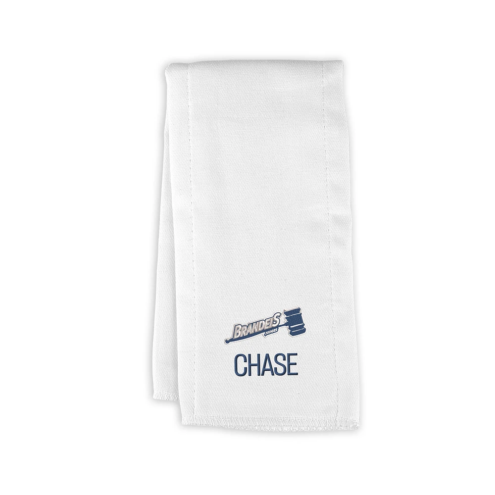 Infant Chad & Jake Brandeis University Judges Personalized Burp Cloth