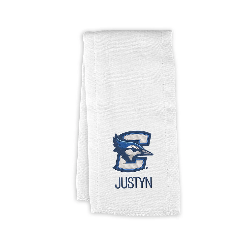 Infant Chad & Jake Creighton Bluejays Personalized Burp Cloth