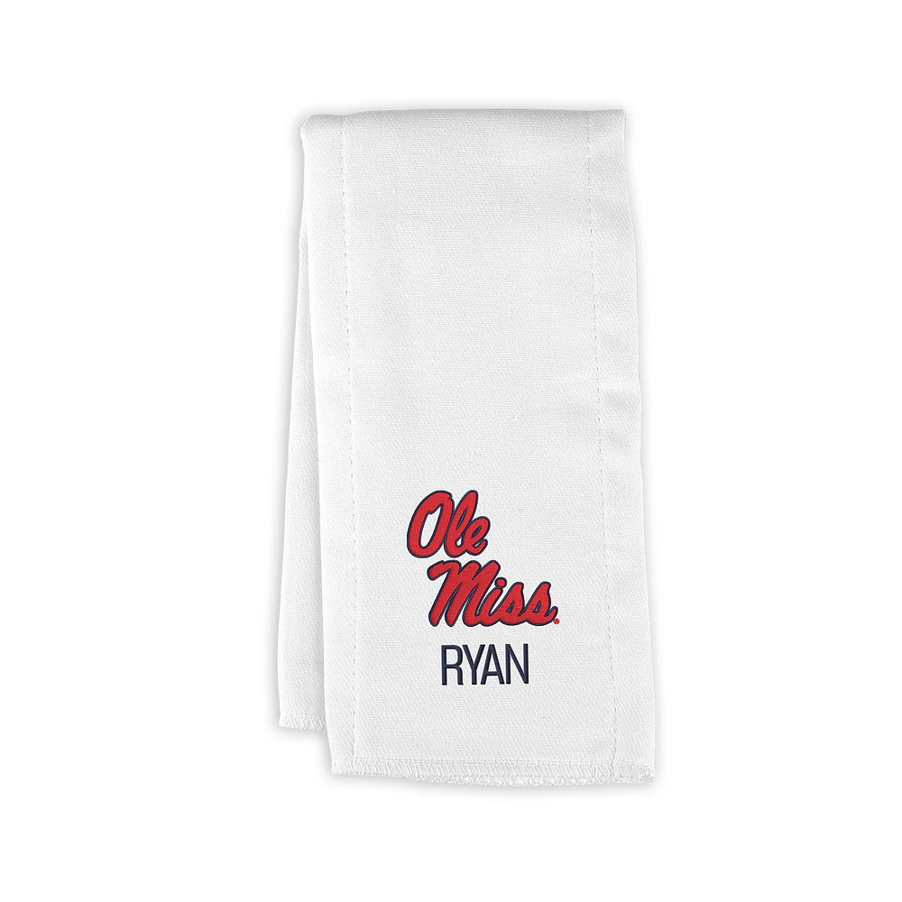 Infant Chad & Jake Ole Miss Rebels Personalized Burp Cloth
