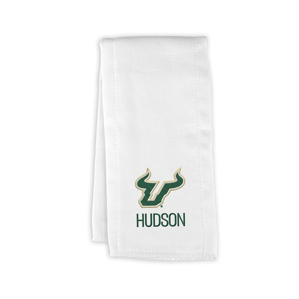 Infant Chad & Jake South Florida Bulls Personalized Burp Cloth