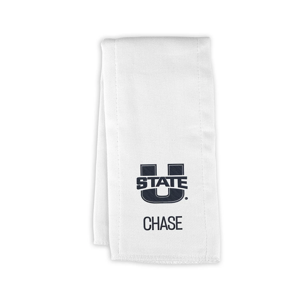 Infant Chad & Jake Utah State Aggies Personalized Burp Cloth