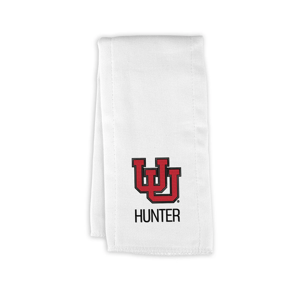 Infant Chad & Jake Utah Utes Personalized Burp Cloth