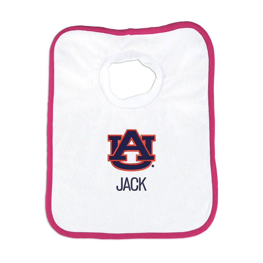 Infant Chad & Jake Auburn Tigers Personalized Pullover Bib