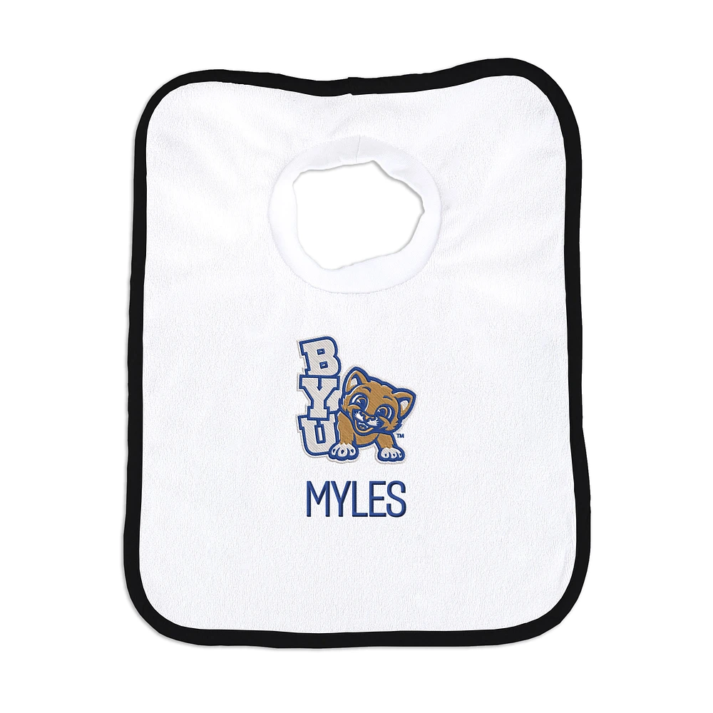 Infant Chad & Jake BYU Cougars Personalized Pullover Bib