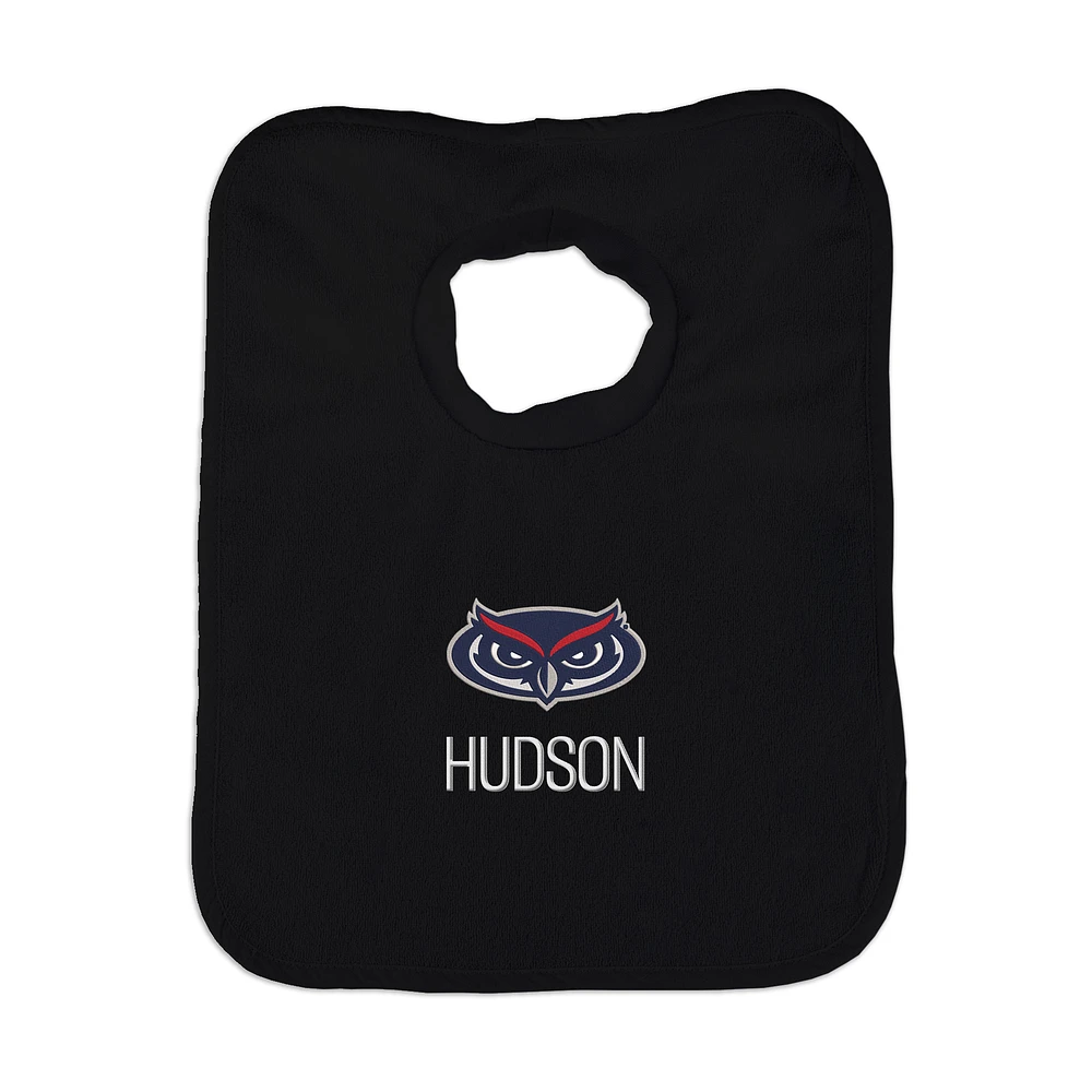Infant Chad & Jake Florida Atlantic Owls Personalized Pullover Bib