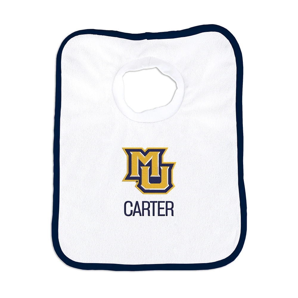 Infant Chad & Jake Marquette Golden Eagles Personalized Pullover Bib