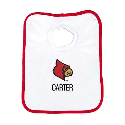Infant Chad & Jake Louisville Cardinals Personalized Pullover Bib
