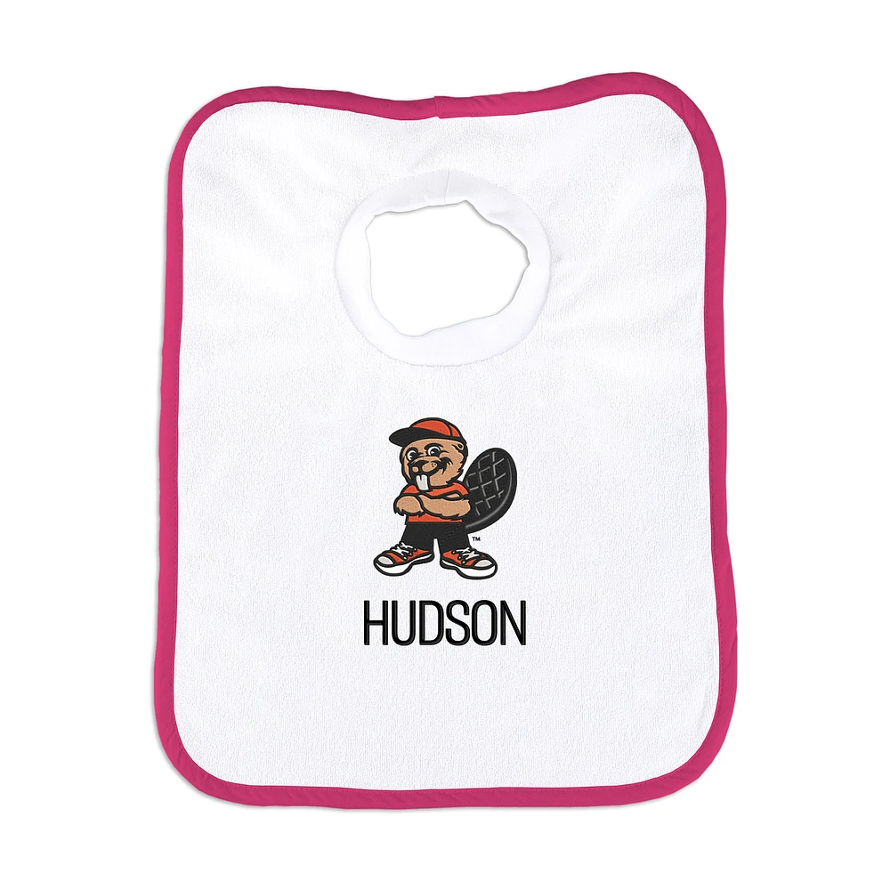 Infant Chad & Jake Oregon State Beavers Personalized Pullover Bib